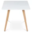 Masă de dining 80×80 cm, MDF, albă. DT-312 WT