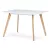 Masă de dining 120×80 cm, MDF, albă. DT-313 WT