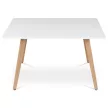 Masă de dining 120×80 cm, MDF, albă. DT-313 WT