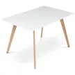 Masă de dining 120×80 cm, MDF, albă. DT-313 WT