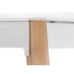 Masă de dining 120×80 cm, MDF, albă. DT-313 WT
