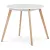 Masă rotundă de dining 80×80 cm, MDF, alb. DT-316 WT