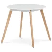 Masă rotundă de dining 80×80 cm, MDF, alb. DT-316 WT