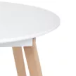 Masă rotundă de dining 80×80 cm, MDF, alb. DT-316 WT