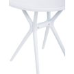 Masă de Grădină din Plastic, Albă. DT-X7007 WT
