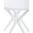 Masă de Grădină din Plastic, Albă. DT-X7007 WT