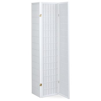 Paravan din lemn masiv, alb. EF-E803 WT