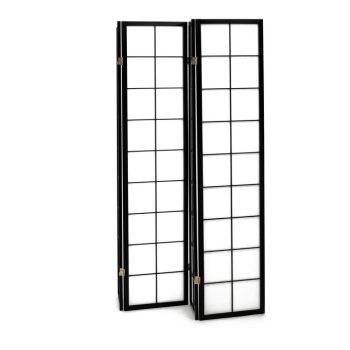 Paravan din lemn masiv negru. EF-E804 BK