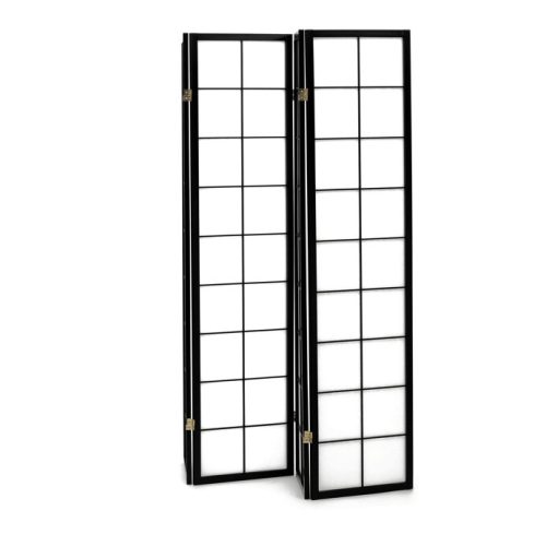 Paravan din lemn masiv negru. EF-E804 BK