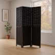 Paravan din lemn masiv negru. EF-L145 BK