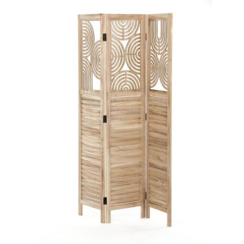 Paravan din lemn masiv natur. EF-L175 NAT