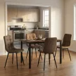 Masă dining 110x70x75 cm, MDF, old wood, GDT-202 OLW2