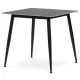 Masă de dining 80×80 cm, ceramică marmură. HT-398M GREY