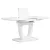 Masă dining extensibilă 110-150x75 cm MDF alb HT-430