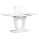 Masă dining extensibilă 110-150x75 cm MDF alb HT-430