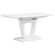 Masă dining extensibilă 110-150x75 cm MDF alb HT-430