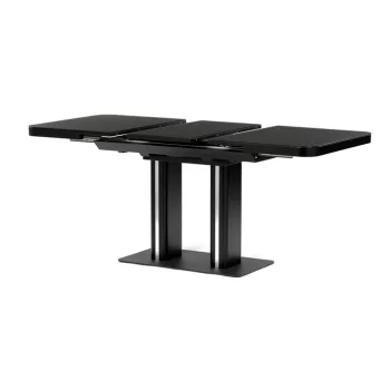 Masa extensibilă 120–160×80 cm, MDF, negru. HT-D1926 BK