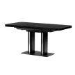 Masa extensibilă 120–160×80 cm, MDF, negru. HT-D1926 BK