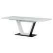 Masa extensibilă 160–210×90 cm, MDF, alb. HT-D1931 WT