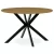 Masă rotundă de dining 120×120 cm, MDF, stejar sălbatic. HT-F4120 OAK