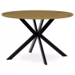 Masă rotundă de dining 120×120 cm, MDF, stejar sălbatic. HT-F4120 OAK