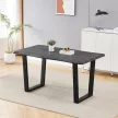 Masă de dining 140×80 cm, MDF, Stejar Gri. HT-F4214 GREY