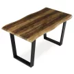 Masă de dining 140×80 cm, MDF, Old Wood. HT-F4214 OLW
