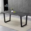 Masă de dining 180×90 cm, MDF, Stejar Gri. HT-F4218 GREY