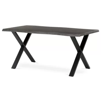 Étkezőasztal 160x90 cm MDF szürke tölgy