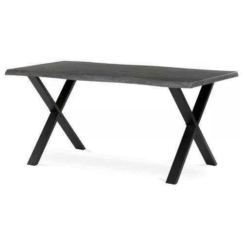Étkezőasztal 160x90 cm MDF szürke tölgy