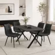 Étkezőasztal 180x90 cm MDF szürke tölgy