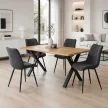 Étkezőasztal 180x90 cm MDF vad tölgy