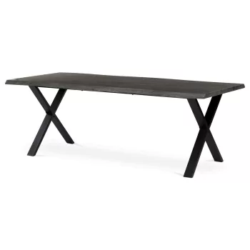 Étkezőasztal 210x100 cm MDF szürke tölgy