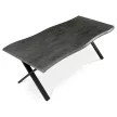 Étkezőasztal 210x100 cm MDF szürke tölgy