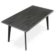 Masă de dining 160×90 cm, MDF, Stejar Gri. HT-F4416 GREY