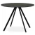 Masă rotundă de dining 100×100 cm, laminat, stejar gri, HT-R5010 GREY