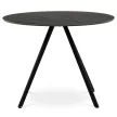 Masă rotundă de dining 100×100 cm, laminat, stejar gri, HT-R5010 GREY