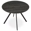 Masă rotundă de dining 100×100 cm, laminat, stejar gri, HT-R5010 GREY