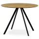 Masă rotundă de dining 100×100 cm, culoare stejar, HT-R5010 Oak