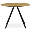 Masă rotundă de dining 100×100 cm, culoare stejar, HT-R5010 Oak