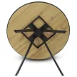 Masă rotundă de dining 100×100 cm, culoare stejar, HT-R5010 Oak