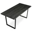 Masă de dining 160×80 cm, culoare Stejar Gri, HT-R5216 Grey