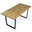 Masă de dining 160×80 cm, culoare Stejar, HT-R5216 Oak