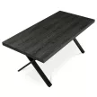 Masă de dining 180×90 cm, laminat, stejar gri, HT-R5316 GREY