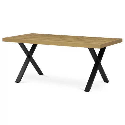 Masă de sufragerie laminată stejar 180×90 cm. HT-R5316 OAK
