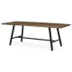 Masă de dining 220×90 cm, furnir de nuc. HT-T1822 WAL