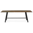 Masă de dining 220×90 cm, furnir de nuc. HT-T1822 WAL