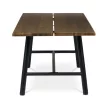 Masă de dining 220×90 cm, furnir de nuc. HT-T1822 WAL