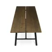 Masă de dining 220×90 cm, furnir de nuc. HT-T1822 WAL