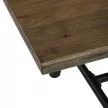 Masă de dining 220×90 cm, furnir de nuc. HT-T1822 WAL